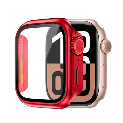 xDfind Change to Ultra 49mm Tempered Glass Film Integrated PC Watch Cover, For Apple Watch Series 6 / 5 / 4 / SE 44mm, For Apple Watch Series 9 / 8 / 7 45mm, For Apple Watch Series 9 / 8 / 7 41mm