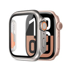 For Apple Watch Series 9 / 8 / 7 45mm / Titanium+Orange