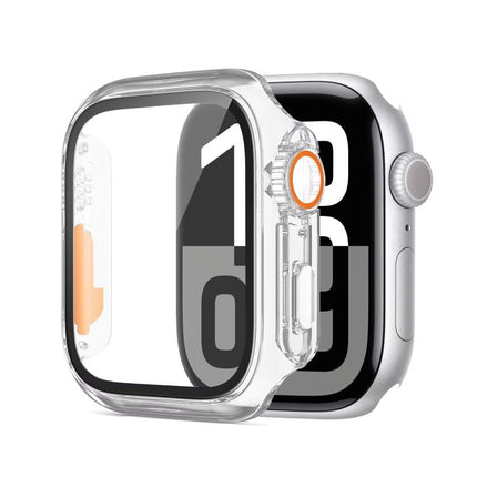 xDfind Change to Ultra 49mm Tempered Glass Film Integrated PC Watch Cover, For Apple Watch Series 6 / 5 / 4 / SE 44mm, For Apple Watch Series 9 / 8 / 7 45mm, For Apple Watch Series 9 / 8 / 7 41mm