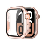 For Apple Watch Series 9 / 8 / 7 41mm / Rose Gold+Orange
