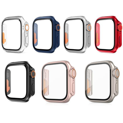 xDfind Change to Ultra 49mm Tempered Glass Film Integrated PC Watch Cover, For Apple Watch Series 6 / 5 / 4 / SE 44mm, For Apple Watch Series 6 / 5 / 4 / SE 40mm, For Apple Watch Series 9 / 8 / 7 45mm, For Apple Watch Series 9 / 8 / 7 41mm - DealBuddy