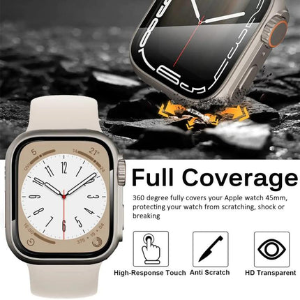 xDfind Change to Ultra 49mm Tempered Glass Film Integrated PC Watch Cover, For Apple Watch Series 6 / 5 / 4 / SE 44mm, For Apple Watch Series 6 / 5 / 4 / SE 40mm, For Apple Watch Series 9 / 8 / 7 45mm, For Apple Watch Series 9 / 8 / 7 41mm - DealBuddy