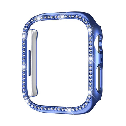 xDfind Single Row Diamond Hollow PC Watch Cover, For Apple Watch Series 11 46mm / 10 46mm, For Apple Watch Series 11 42mm / 10 42mm - DealBuddy