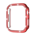 xDfind Single Row Diamond Hollow PC Watch Cover, For Apple Watch Series 11 46mm / 10 46mm, For Apple Watch Series 11 42mm / 10 42mm - DealBuddy
