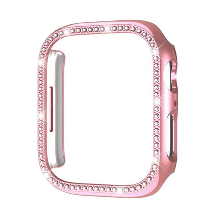 xDfind Single Row Diamond Hollow PC Watch Cover, For Apple Watch Series 11 46mm / 10 46mm, For Apple Watch Series 11 42mm / 10 42mm - DealBuddy