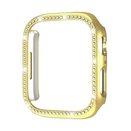 xDfind Single Row Diamond Hollow PC Watch Cover, For Apple Watch Series 11 46mm / 10 46mm, For Apple Watch Series 11 42mm / 10 42mm - DealBuddy