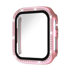 xDfind Single Row Diamond Tempered Glass Film Integrated PC Watch Case, For Apple Watch Series 44mm, For Apple Watch Series 40mm, For Apple Watch Series 11 46mm / 10 46mm, For Apple Watch Series 11 42mm / 10 42mm, For Apple Watch Ultra 3 / 2 / 1 49mm - DealBuddy