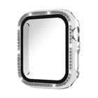 xDfind Single Row Diamond Tempered Glass Film Integrated PC Watch Case, For Apple Watch Series 9 / 8 / 7 45mm, For Apple Watch Series 9 / 8 / 7 41mm, For Apple Watch Series 3 / 2 / 1 38mm, For Apple Watch Series 3 / 2 / 1 42mm - DealBuddy