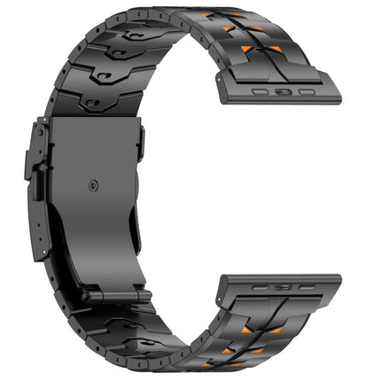 26mm Wide Dual-color Detachable Safety Clasp Titanium Alloy Watch Band, For Apple Watch 46mm / 49mm / 45mm / 44mm - DealBuddy