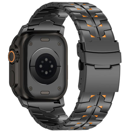 26mm Wide Dual-color Detachable Safety Clasp Titanium Alloy Watch Band, For Apple Watch 46mm / 49mm / 45mm / 44mm - DealBuddy