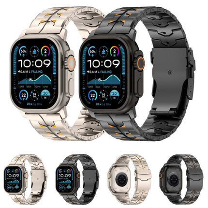26mm Wide Dual-color Detachable Safety Clasp Titanium Alloy Watch Band, For Apple Watch 46mm / 49mm / 45mm / 44mm - DealBuddy