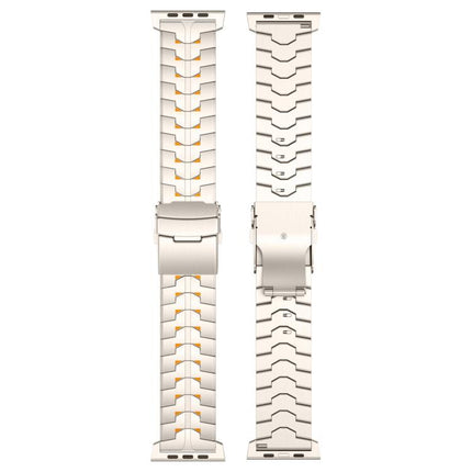 26mm Wide Dual-color Detachable Safety Clasp Titanium Alloy Watch Band, For Apple Watch 46mm / 49mm / 45mm / 44mm - DealBuddy