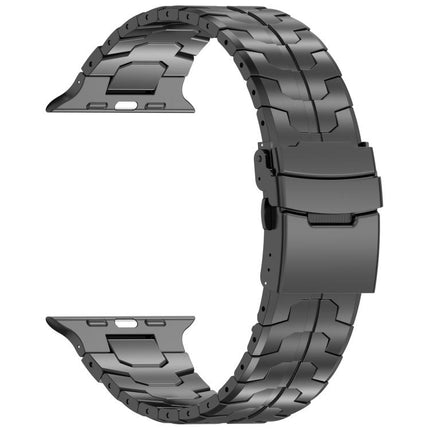 Detachable Safety Clasp Titanium Alloy Watch Band, For Apple Watch 46mm / 49mm / 45mm / 44mm, For Apple Watch 42mm / 41mm / 40mm / 38mm - DealBuddy
