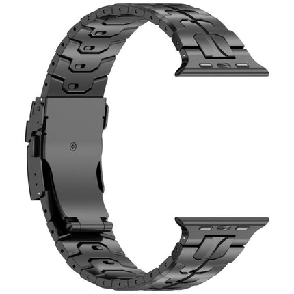Detachable Safety Clasp Titanium Alloy Watch Band, For Apple Watch 46mm / 49mm / 45mm / 44mm, For Apple Watch 42mm / 41mm / 40mm / 38mm - DealBuddy