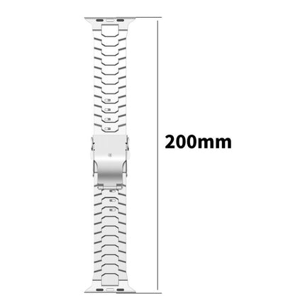 Detachable Safety Clasp Titanium Alloy Watch Band, For Apple Watch 46mm / 49mm / 45mm / 44mm, For Apple Watch 42mm / 41mm / 40mm / 38mm - DealBuddy