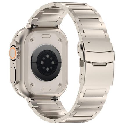 I-shaped Quick-release Safety Clasp Titanium Alloy Watch Band, For Apple Watch 46mm / 49mm / 45mm / 44mm, For Apple Watch 42mm / 41mm / 40mm / 38mm - DealBuddy