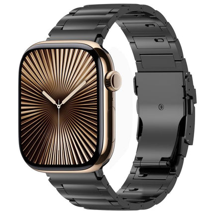 I-shaped Quick-release Safety Clasp Titanium Alloy Watch Band, For Apple Watch 46mm / 49mm / 45mm / 44mm, For Apple Watch 42mm / 41mm / 40mm / 38mm - DealBuddy