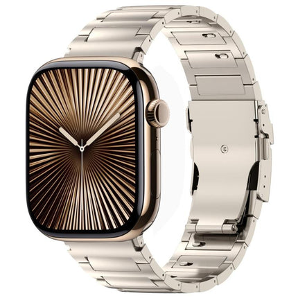 I-shaped Quick-release Safety Clasp Titanium Alloy Watch Band, For Apple Watch 46mm / 49mm / 45mm / 44mm, For Apple Watch 42mm / 41mm / 40mm / 38mm - DealBuddy