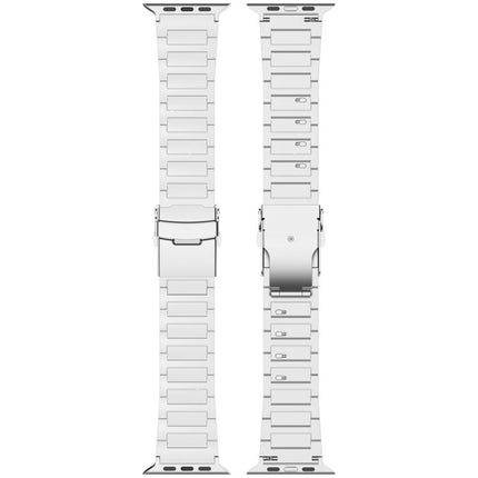 I-shaped Quick-release Safety Clasp Titanium Alloy Watch Band, For Apple Watch 46mm / 49mm / 45mm / 44mm, For Apple Watch 42mm / 41mm / 40mm / 38mm - DealBuddy