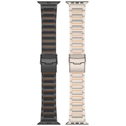 I-shaped Safety Clasp Titanium Alloy Watch Band, For Apple Watch 46mm / 49mm / 45mm / 44mm, For Apple Watch 42mm / 41mm / 40mm / 38mm - DealBuddy