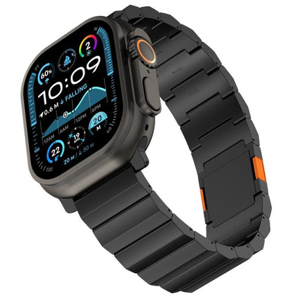 Thick One-bead Magnetic Clasp Titanium Alloy Watch Band, For Apple Watch 46mm / 49mm / 45mm / 44mm, For Apple Watch 42mm / 41mm / 40mm / 38mm - DealBuddy