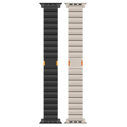 Thick One-bead Magnetic Clasp Titanium Alloy Watch Band, For Apple Watch 46mm / 49mm / 45mm / 44mm, For Apple Watch 42mm / 41mm / 40mm / 38mm - DealBuddy