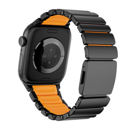 Magnetic Norman Buckle Integrated One-bead Stainless Steel Watch Band, For Apple Watch 46mm / 49mm / 45mm / 44mm - DealBuddy