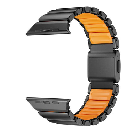 Magnetic Norman Buckle Integrated One-bead Stainless Steel Watch Band, For Apple Watch 46mm / 49mm / 45mm / 44mm - DealBuddy