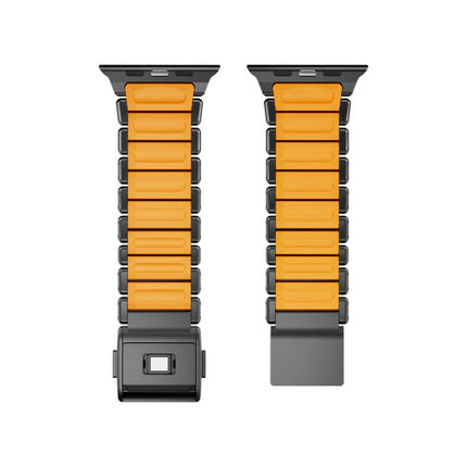 Magnetic Norman Buckle Integrated One-bead Stainless Steel Watch Band, For Apple Watch 46mm / 49mm / 45mm / 44mm - DealBuddy