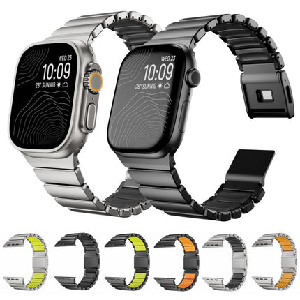 Magnetic Norman Buckle Integrated One-bead Stainless Steel Watch Band, For Apple Watch 46mm / 49mm / 45mm / 44mm - DealBuddy