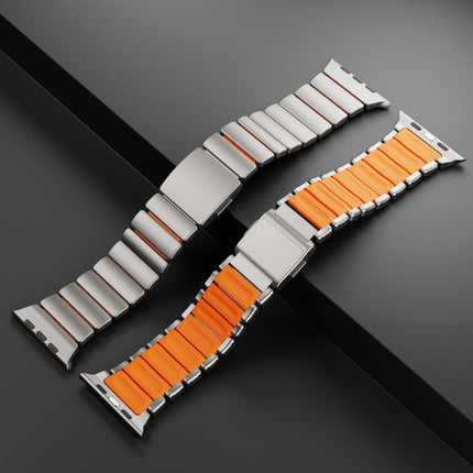 Magnetic Norman Buckle Integrated One-bead Stainless Steel Watch Band, For Apple Watch 46mm / 49mm / 45mm / 44mm - DealBuddy