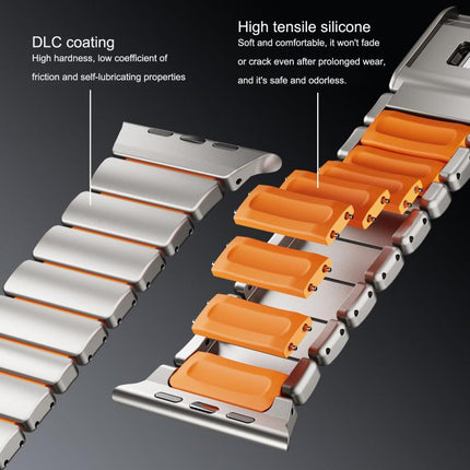 Magnetic Norman Buckle Integrated One-bead Stainless Steel Watch Band, For Apple Watch 46mm / 49mm / 45mm / 44mm - DealBuddy