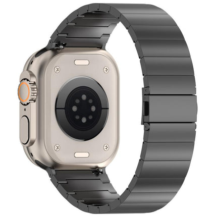 One-bead Quick-release Flat Buckle Titanium Alloy Watch Band, For Apple Watch 46mm / 49mm / 45mm / 44mm, For Apple Watch 42mm / 41mm / 40mm / 38mm - DealBuddy