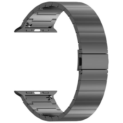One-bead Quick-release Flat Buckle Titanium Alloy Watch Band, For Apple Watch 46mm / 49mm / 45mm / 44mm, For Apple Watch 42mm / 41mm / 40mm / 38mm - DealBuddy