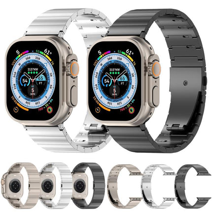 One-bead Quick-release Flat Buckle Titanium Alloy Watch Band, For Apple Watch 46mm / 49mm / 45mm / 44mm, For Apple Watch 42mm / 41mm / 40mm / 38mm - DealBuddy