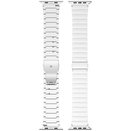 One-bead Quick-release Flat Buckle Titanium Alloy Watch Band, For Apple Watch 46mm / 49mm / 45mm / 44mm, For Apple Watch 42mm / 41mm / 40mm / 38mm - DealBuddy