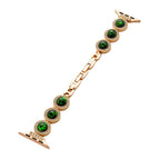 For Apple Watch 42 / 44 / 45 / 46 / 49mm / Champagne Green Diamond