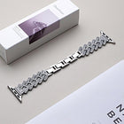 xDfind Drilled Twill H-shaped Metal Watch Band, For Apple Watch 42 / 44 / 45 / 46 / 49mm, For Apple Watch 38 / 40 / 41 / S11 42mm - DealBuddy