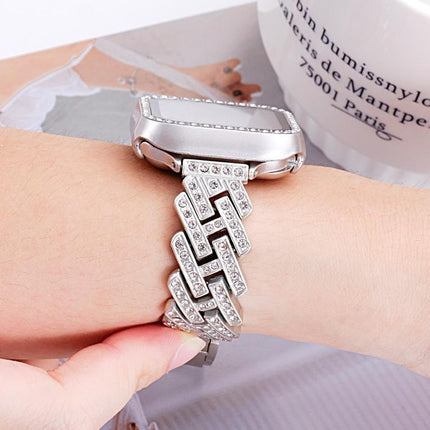 xDfind Drilled Twill H-shaped Metal Watch Band, For Apple Watch 42 / 44 / 45 / 46 / 49mm, For Apple Watch 38 / 40 / 41 / S11 42mm - DealBuddy