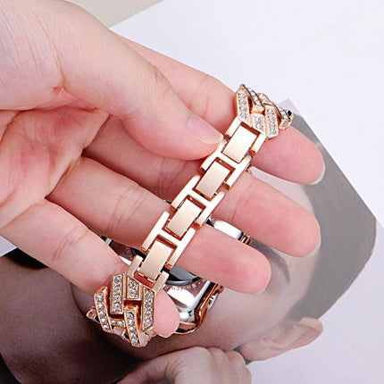 xDfind Drilled Twill H-shaped Metal Watch Band, For Apple Watch 42 / 44 / 45 / 46 / 49mm, For Apple Watch 38 / 40 / 41 / S11 42mm - DealBuddy
