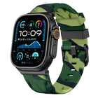 Black Pin Buckle Silicone Watch Band, For Apple Watch 46mm / 49mm / 45mm / 44mm, For Apple Watch 42mm / 41mm / 40mm / 38mm - DealBuddy