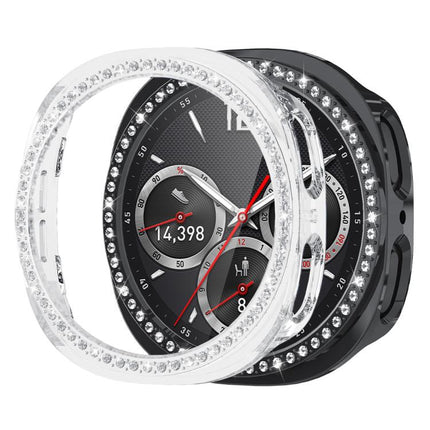 xDfind Single Row Diamond Hollow PC Watch Cover, For Samsung Galaxy Watch8 44mm, For Samsung Galaxy Watch8 40mm - DealBuddy