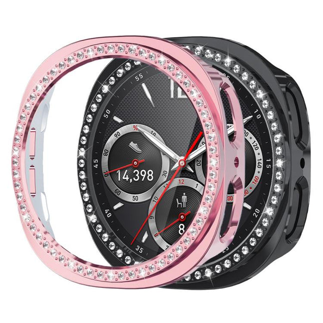xDfind Single Row Diamond Hollow PC Watch Cover, For Samsung Galaxy Watch8 44mm, For Samsung Galaxy Watch8 40mm - DealBuddy