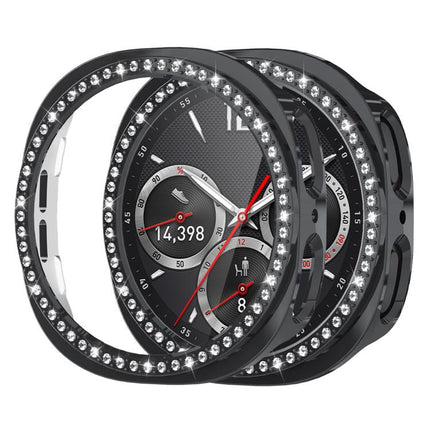 xDfind Single Row Diamond Hollow PC Watch Cover, For Samsung Galaxy Watch8 44mm, For Samsung Galaxy Watch8 40mm - DealBuddy