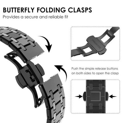Butterfly Buckle Titanium Alloy Watch Band, For Samsung Galaxy Watch Ultra 47mm / Ultra 2025, For Samsung Galaxy Watch8 / Watch8 Classic - DealBuddy