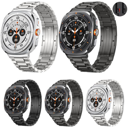 Detachable Three Beads HW Buckle Titanium Alloy Watch Band, For Samsung Galaxy Watch Ultra 47mm / Ultra 2025, For Samsung Galaxy Watch8 / Watch8 Classic - DealBuddy