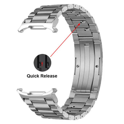 Detachable Three Beads HW Buckle Titanium Alloy Watch Band, For Samsung Galaxy Watch Ultra 47mm / Ultra 2025, For Samsung Galaxy Watch8 / Watch8 Classic - DealBuddy