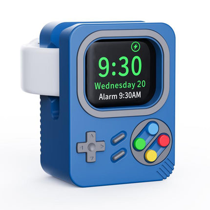 For Apple Watch ZX-ZJ01 Retro Game Console Silicone Charging Stand Base - DealBuddy