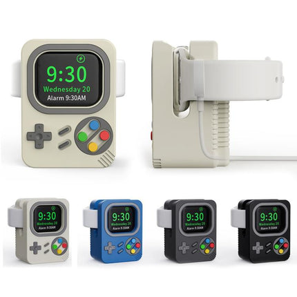 For Apple Watch ZX-ZJ01 Retro Game Console Silicone Charging Stand Base - DealBuddy