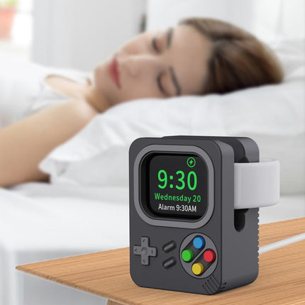 For Apple Watch ZX-ZJ01 Retro Game Console Silicone Charging Stand Base - DealBuddy